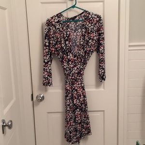 Banana Republic Floral wrap dress, knee length